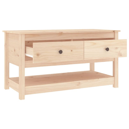 vidaXL Couchtisch 102x49x55 cm Massivholz Kiefer