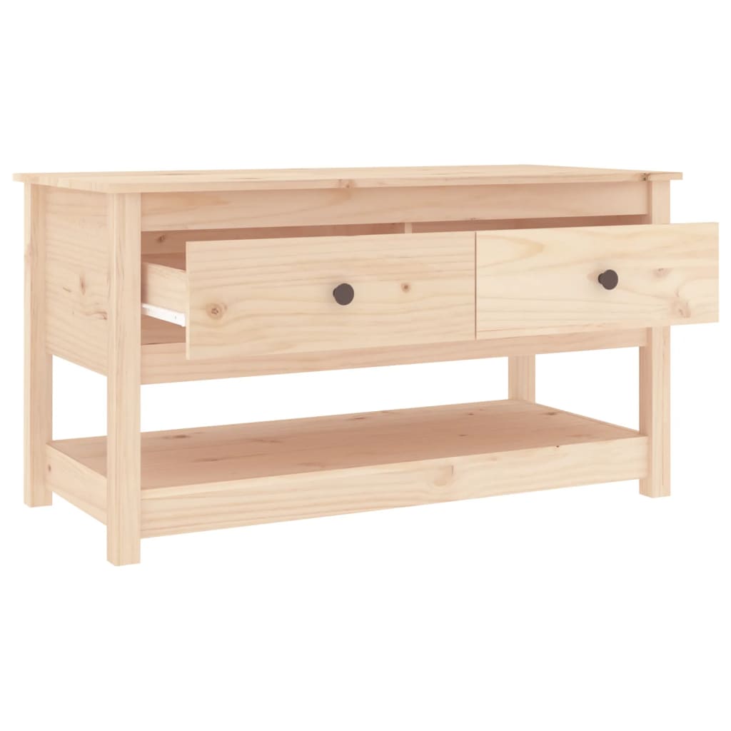 vidaXL Couchtisch 102x49x55 cm Massivholz Kiefer