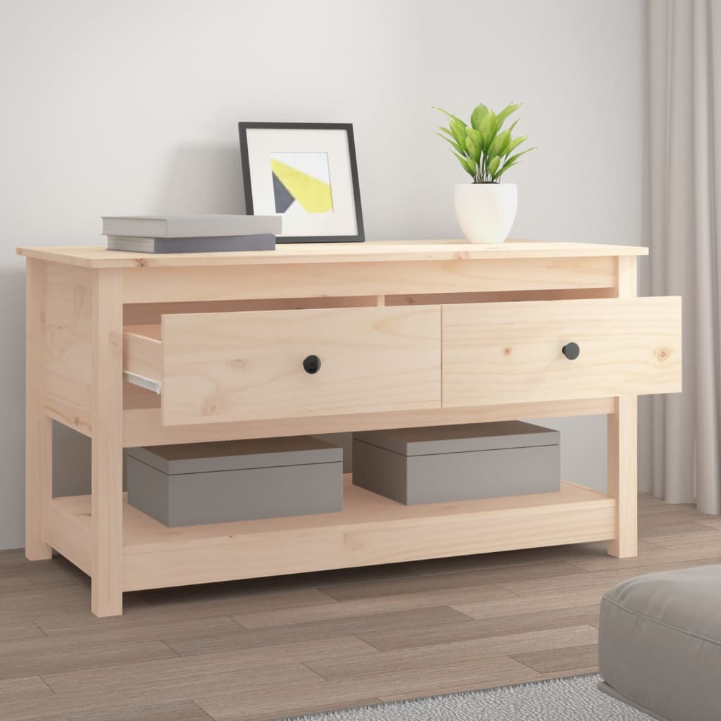 vidaXL Couchtisch 102x49x55 cm Massivholz Kiefer