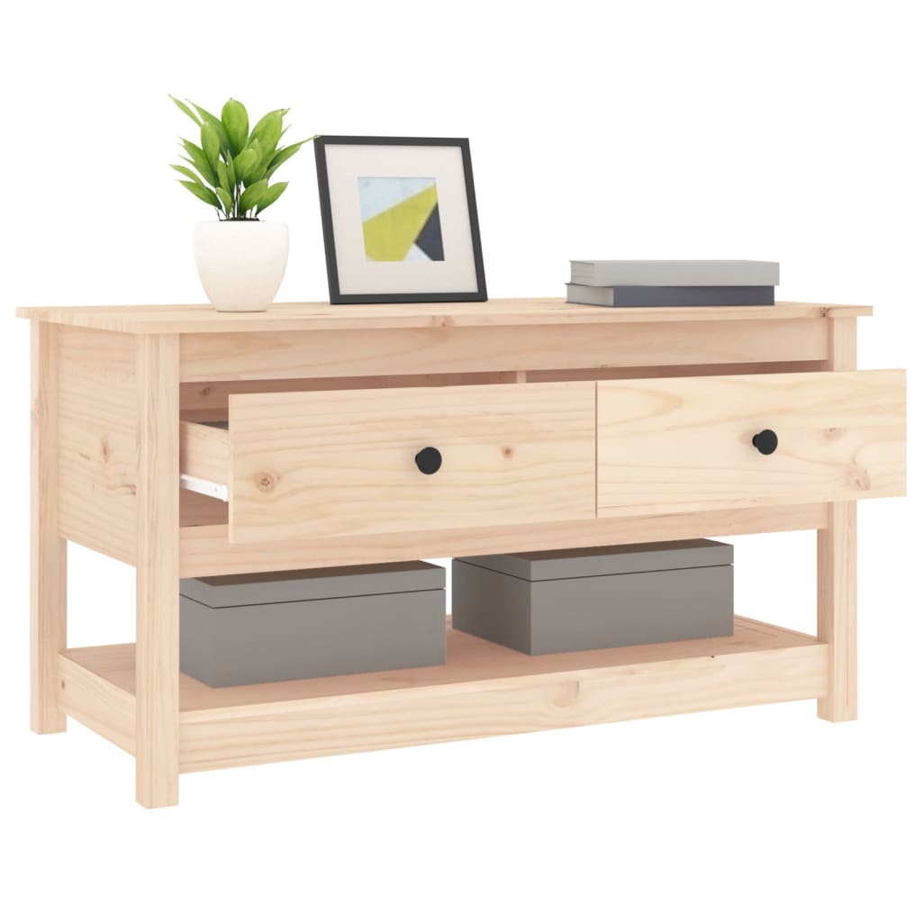 vidaXL Couchtisch 102x49x55 cm Massivholz Kiefer