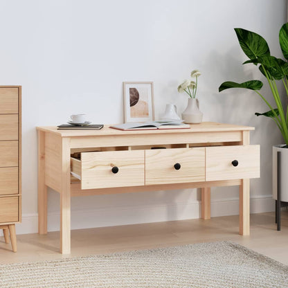vidaXL Couchtisch 102x49x55 cm Massivholz Kiefer