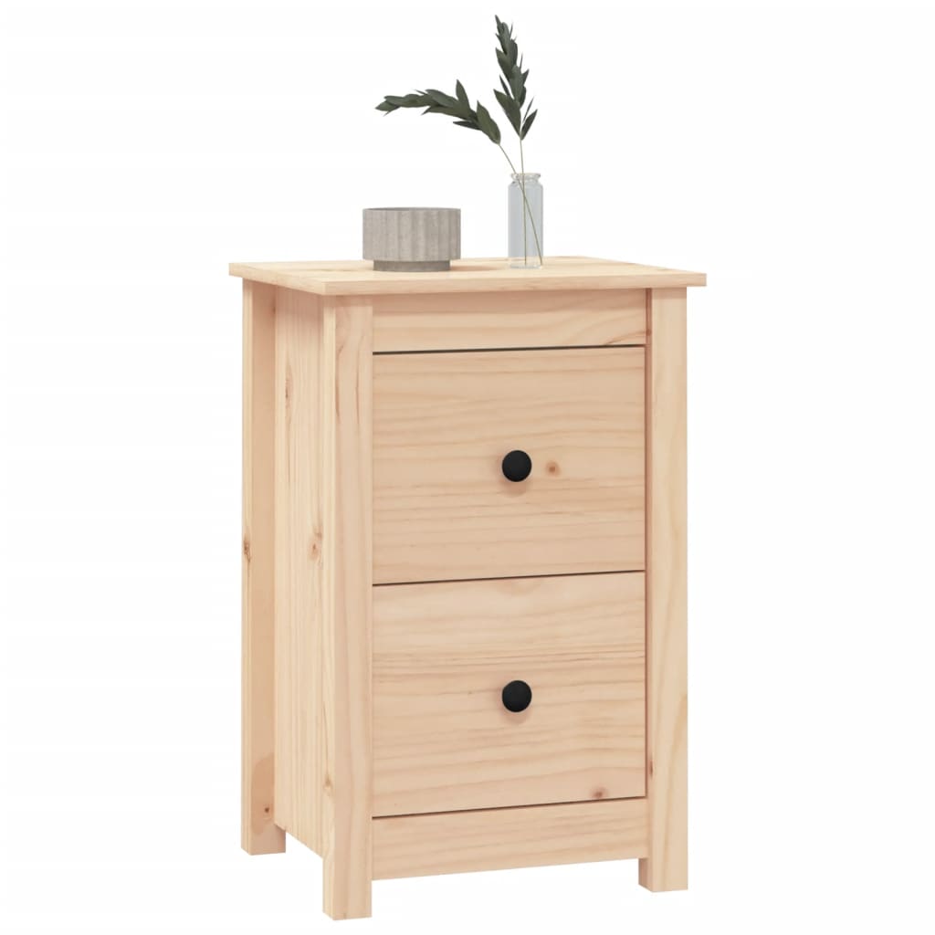 vidaXL Nachttische 2 Stk. 40x35x61,5 cm Massivholz Kiefer