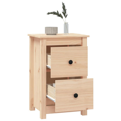 vidaXL Nachttische 2 Stk. 40x35x61,5 cm Massivholz Kiefer