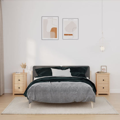 vidaXL Nachttische 2 Stk. 40x35x61,5 cm Massivholz Kiefer