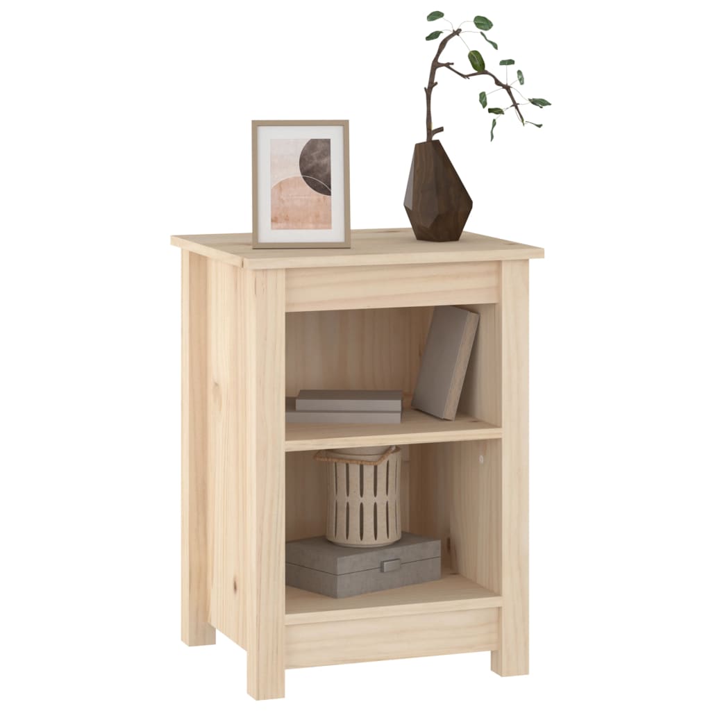 vidaXL Nachttisch 40x35x55 cm Massivholz Kiefer