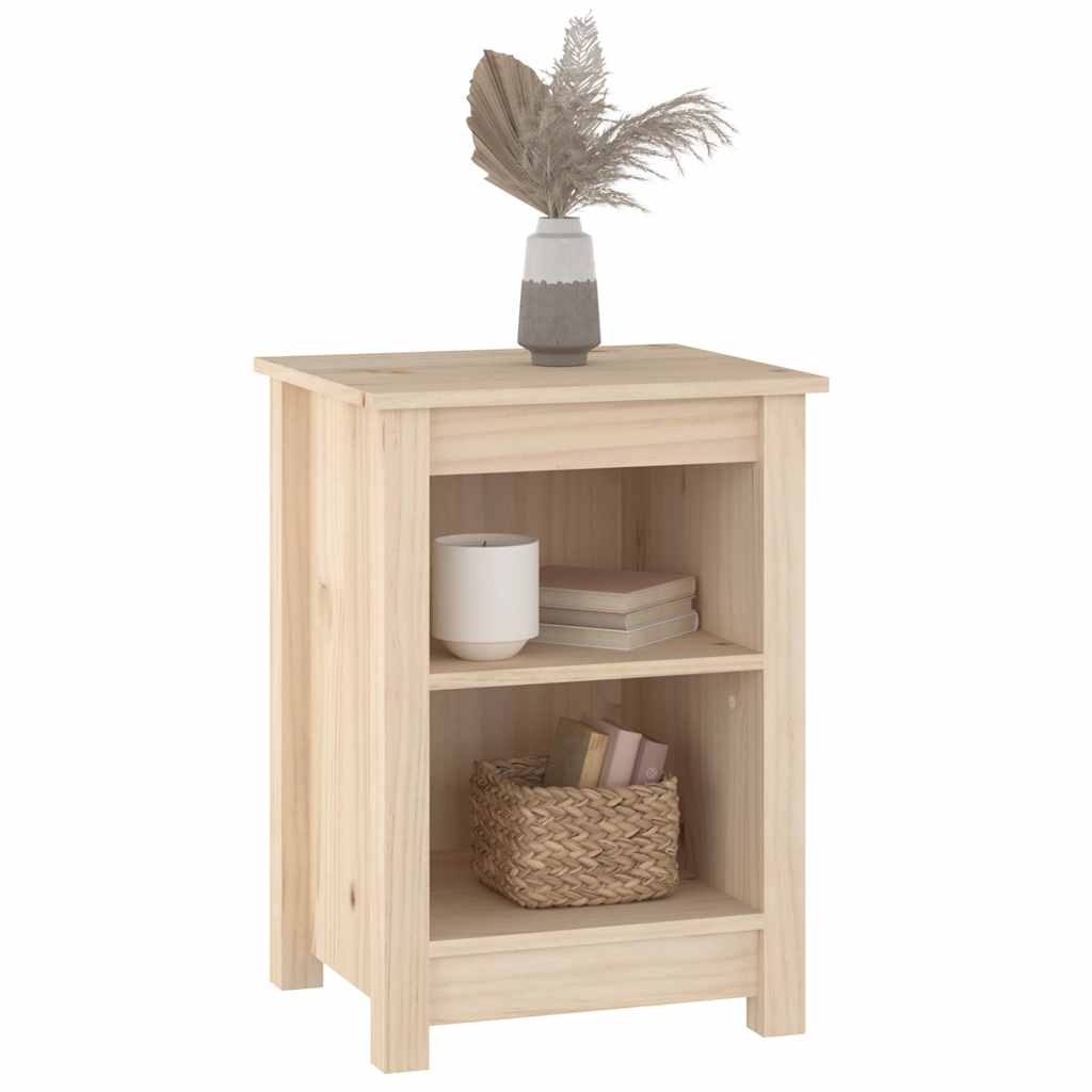 vidaXL Tables de chevet 2 pcs 40x35x55 cm Bois de pin massif
