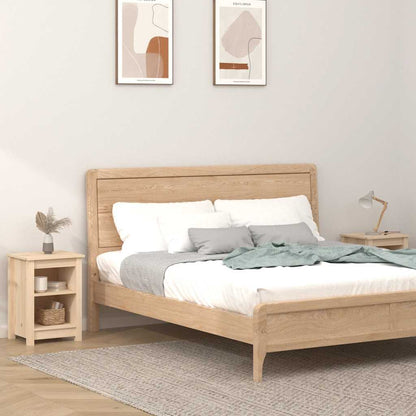 vidaXL Tables de chevet 2 pcs 40x35x55 cm Bois de pin massif