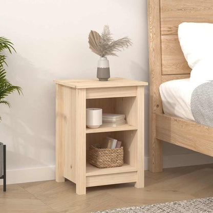 vidaXL Tables de chevet 2 pcs 40x35x55 cm Bois de pin massif