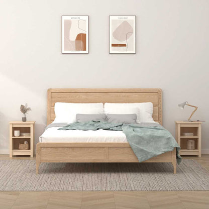 vidaXL Tables de chevet 2 pcs 40x35x55 cm Bois de pin massif