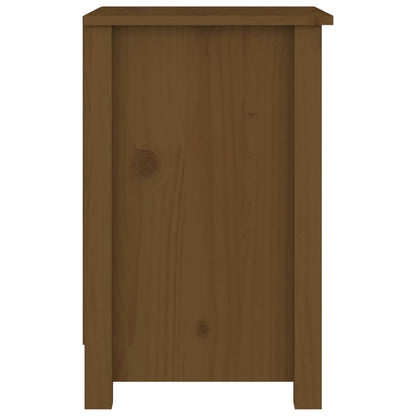 vidaXL Nachttische 2 Stk. Honigbraun 40x35x55 cm Massivholz Kiefer