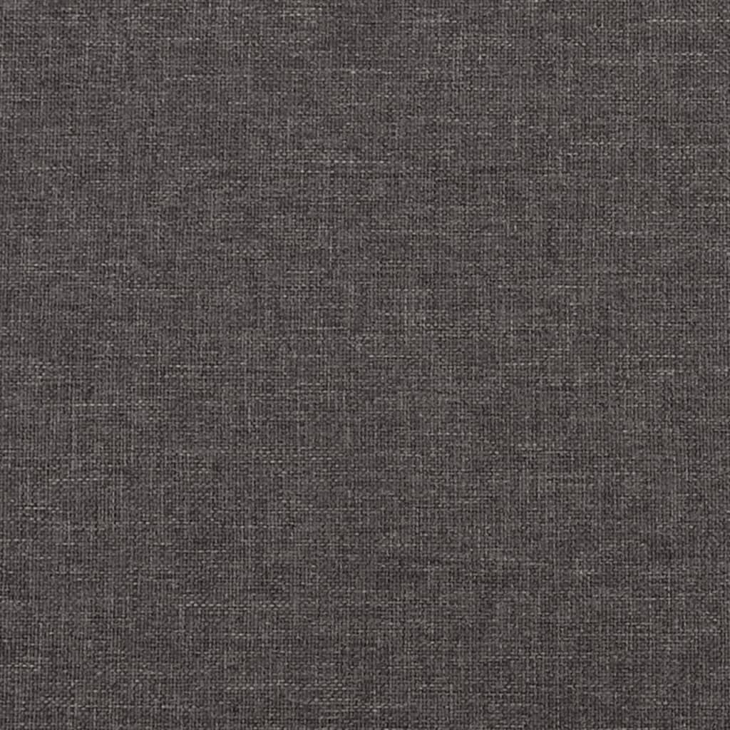 vidaXL Fauteuil à bascule avec pouf Tissu gris foncé
