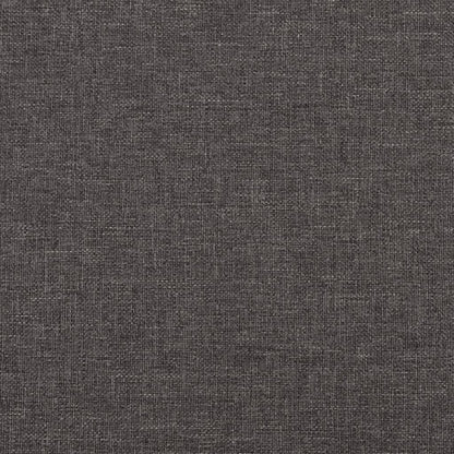vidaXL Fauteuil à bascule avec pouf Tissu gris foncé