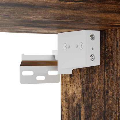 vidaXL LED-Spiegelschrank Räuchereiche 40x12x45 cm Holzwerkstoff