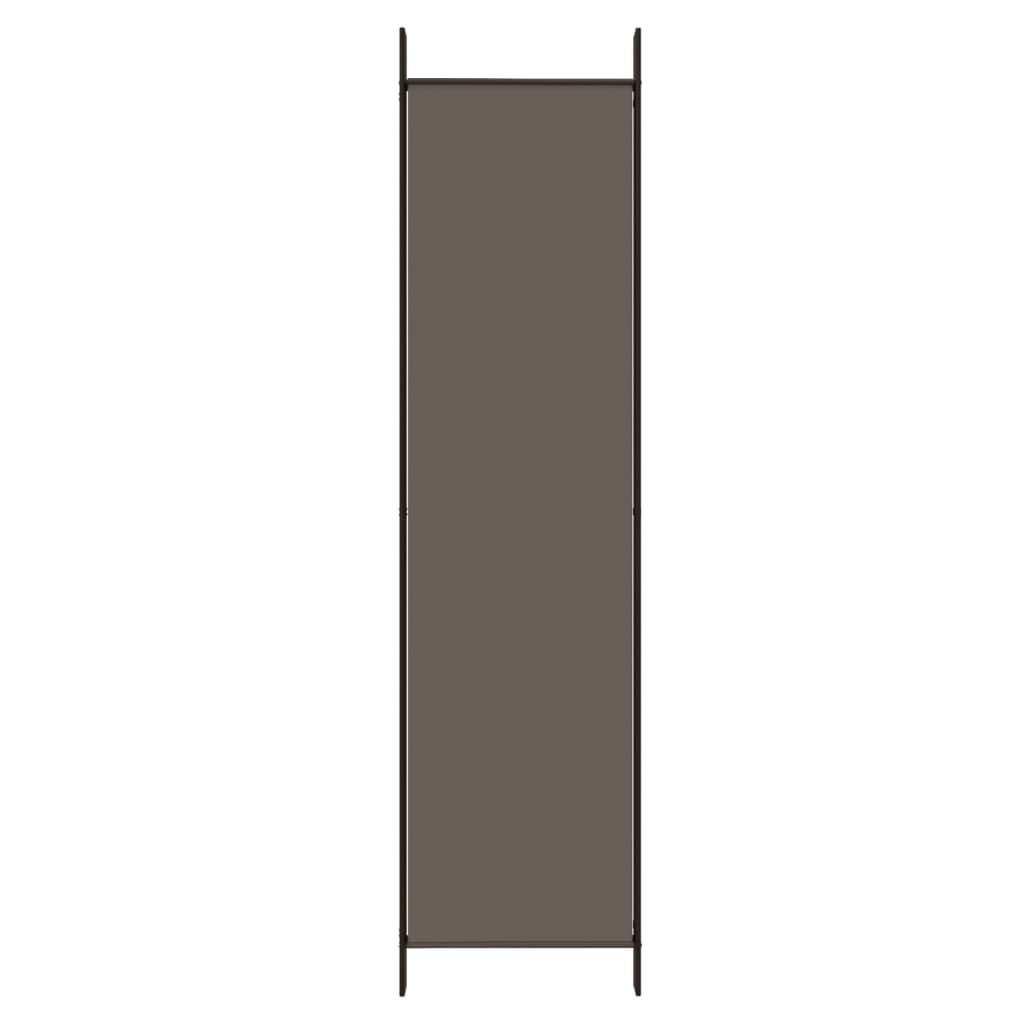 vidaXL Paravent à 4 panneaux anthracite 200x220 cm tissu