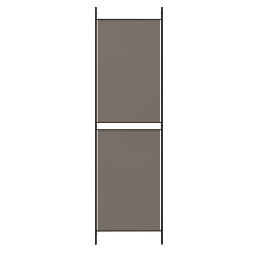 vidaXL 4-tlg. Paravent Anthrazit 200x180 cm Stoff