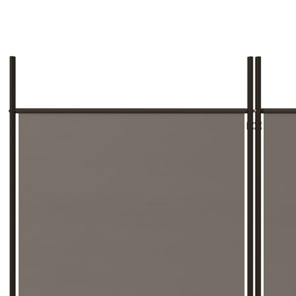 vidaXL 4-tlg. Paravent Anthrazit 200x180 cm Stoff