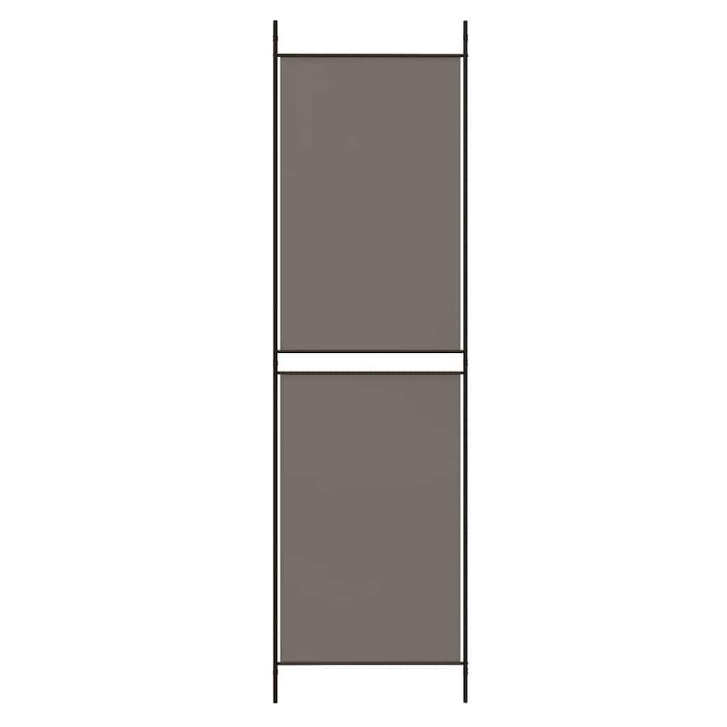vidaXL Paravent à 4 panneaux anthracite 200x220 cm tissu