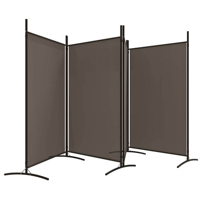 vidaXL Paravent à 4 panneaux anthracite 346x180 cm tissu