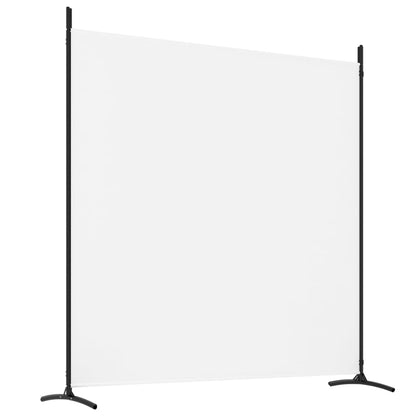 vidaXL 4-tlg. Paravent Weiß 698x180 cm Stoff