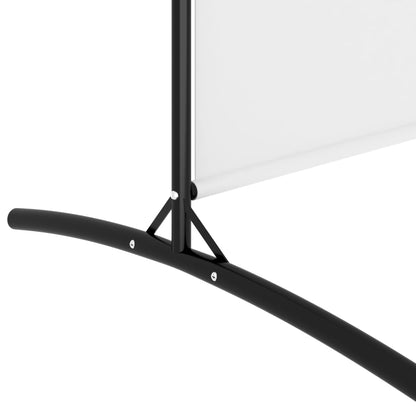 vidaXL 4-tlg. Paravent Weiß 698x180 cm Stoff