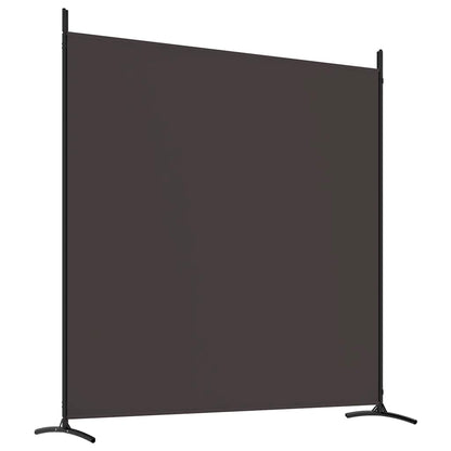 vidaXL 4-tlg. Paravent Braun 698x180 cm Stoff