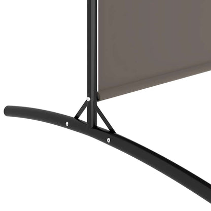 vidaXL Paravent 4 panneaux Tissu Anthracite 698x180 cm