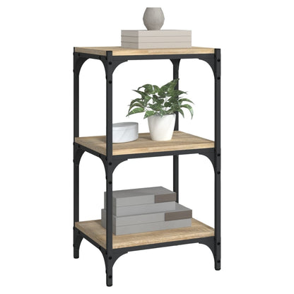 vidaXL Bücherregal Sonoma-Eiche 40x33x70,5 cm Holzwerkstoff und Stahl