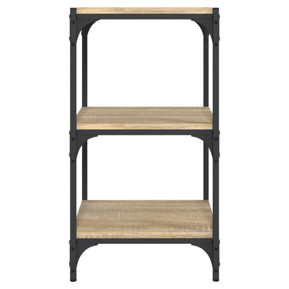 vidaXL Bücherregal Sonoma-Eiche 40x33x70,5 cm Holzwerkstoff und Stahl