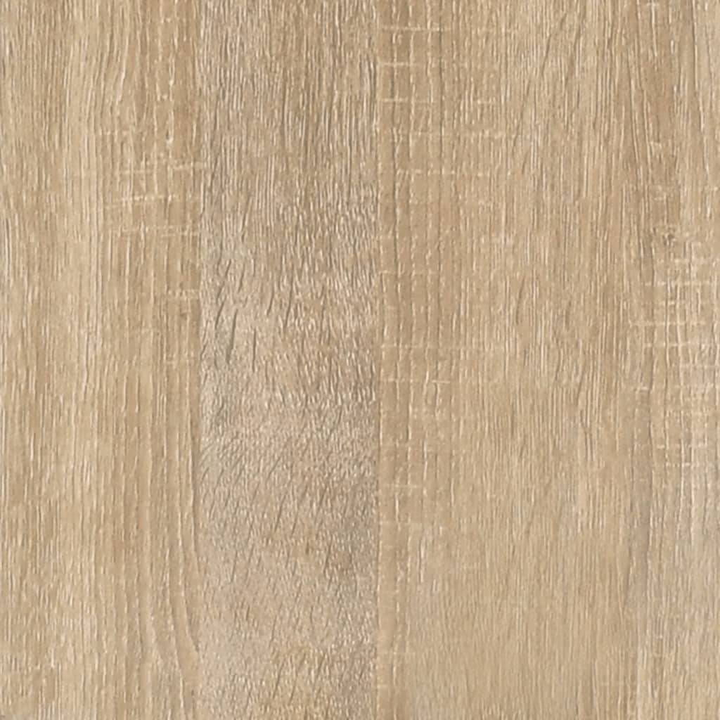 vidaXL Bücherregal Sonoma-Eiche 40x33x70,5 cm Holzwerkstoff und Stahl