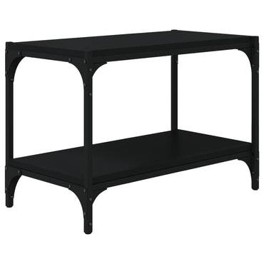 vidaXL Meuble TV Noir 60x33x41 cm Bois d'ingénierie et Acier