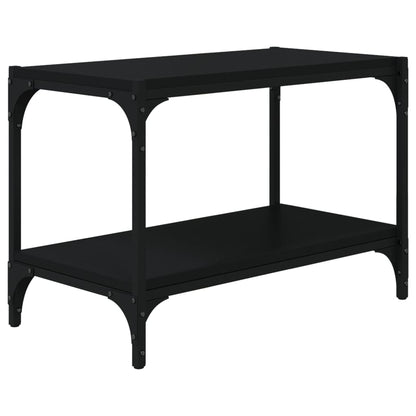vidaXL Meuble TV Noir 60x33x41 cm Bois d'ingénierie et Acier
