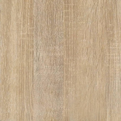 vidaXL Bücherregal Sonoma-Eiche 60x33x70,5 cm Holzwerkstoff und Stahl