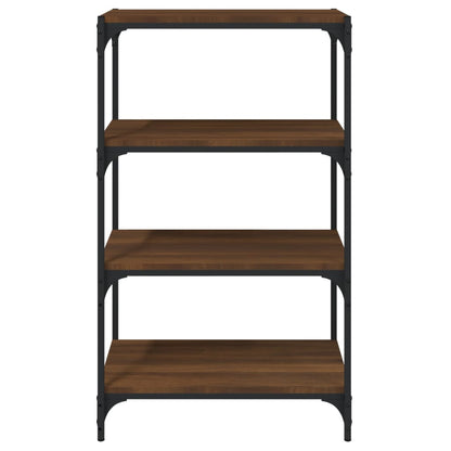 vidaXL Bücherregal Braun Eichen-Optik 60x33x100 cm Holzwerkstoff Stahl