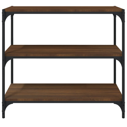 vidaXL Bücherregal Braun Eichen-Optik 80x33x70,5cm Holzwerkstoff Stahl