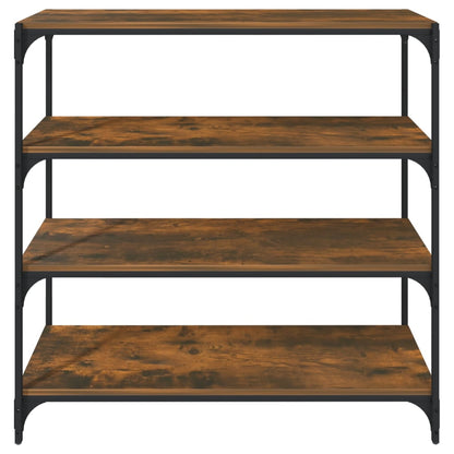 vidaXL Étagère chêne fumé 100x33x100 cm bois d'ingénierie et acier
