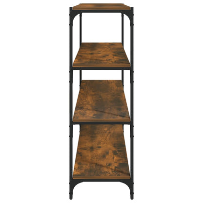 vidaXL Étagère chêne fumé 100x33x100 cm bois d'ingénierie et acier