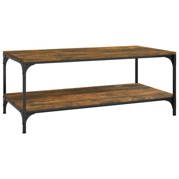vidaXL Couchtisch Räuchereiche 100x50x40 cm Holzwerkstoff