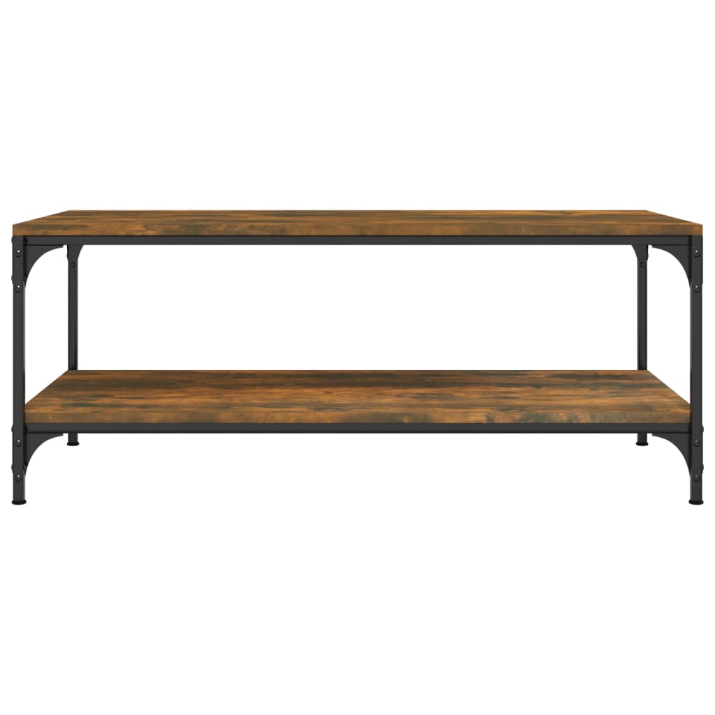 vidaXL Couchtisch Räuchereiche 100x50x40 cm Holzwerkstoff