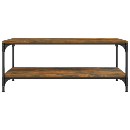 vidaXL Couchtisch Räuchereiche 100x50x40 cm Holzwerkstoff