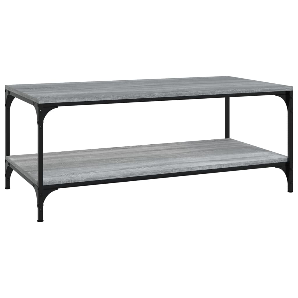 vidaXL Table basse gris sonoma 100x50x40 cm aggloméré