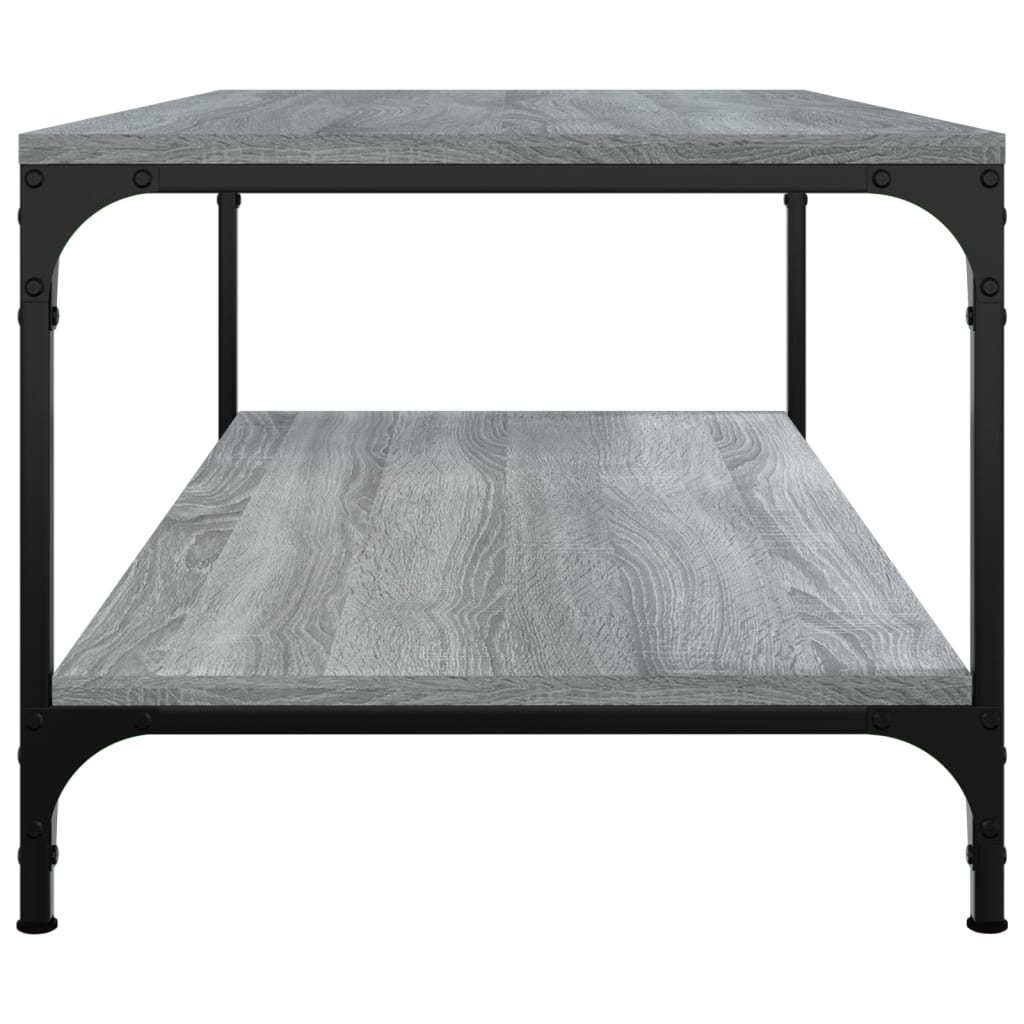 vidaXL Table basse gris sonoma 100x50x40 cm aggloméré