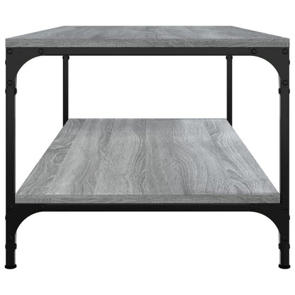vidaXL Table basse gris sonoma 100x50x40 cm aggloméré