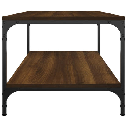 vidaXL Table basse marron aspect chêne 80x50x40 cm Bois d'ingénierie