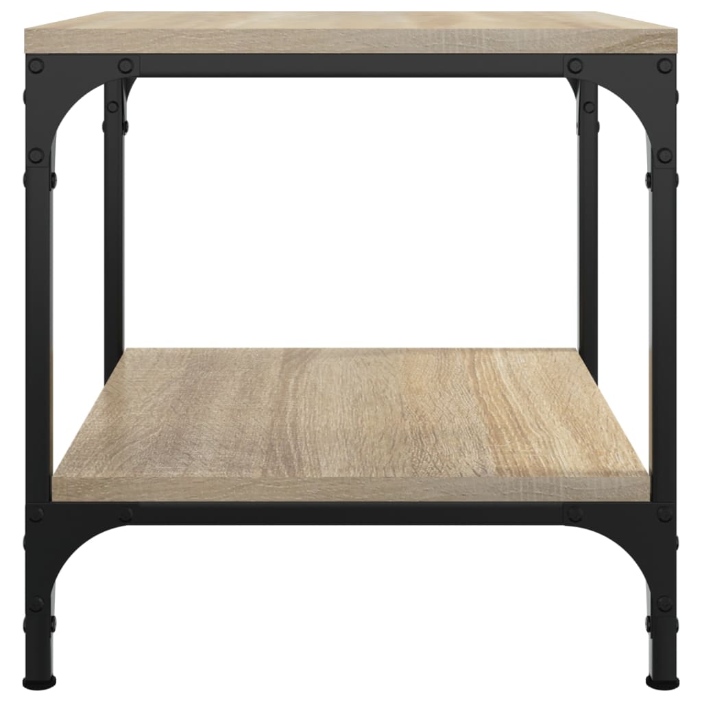 vidaXL Couchtisch Sonoma-Eiche 50x50x40 cm Holzwerkstoff