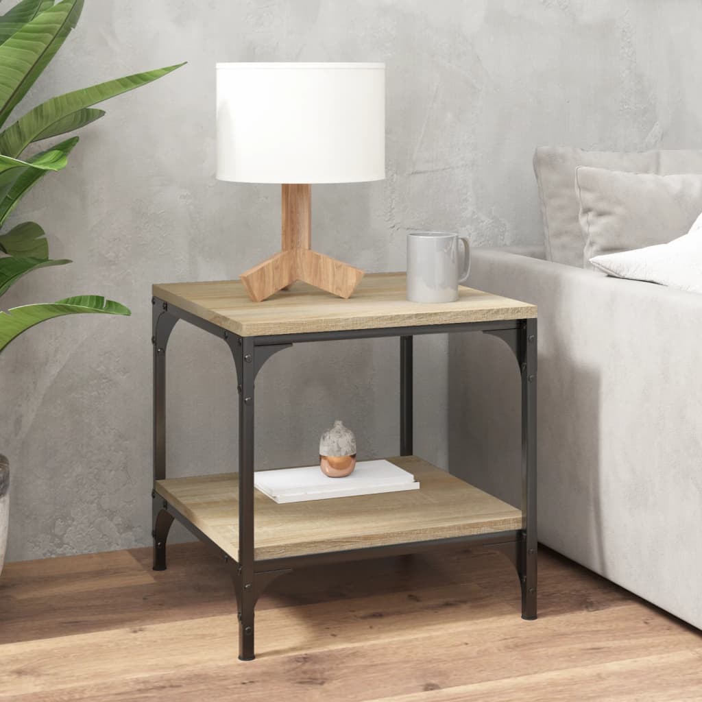 vidaXL Couchtisch Sonoma-Eiche 50x50x40 cm Holzwerkstoff