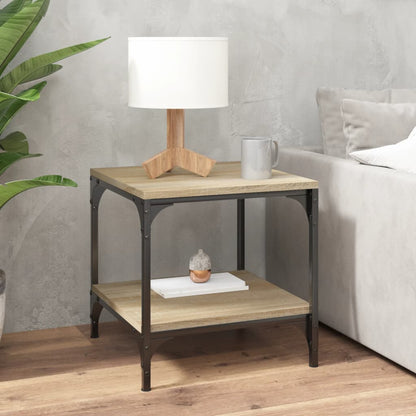 vidaXL Couchtisch Sonoma-Eiche 50x50x40 cm Holzwerkstoff