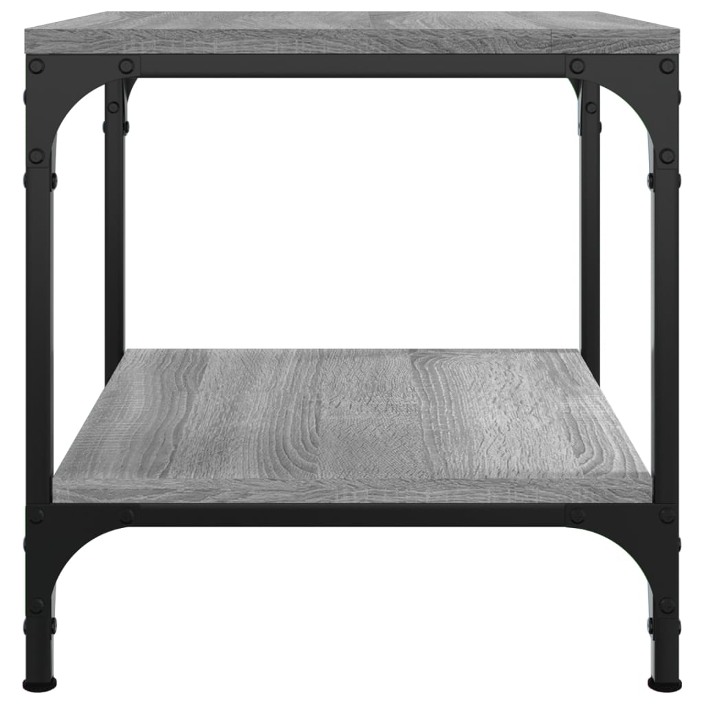vidaXL Couchtisch Grau Sonoma 50x50x40 cm Holzwerkstoff