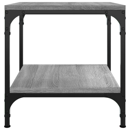 vidaXL Couchtisch Grau Sonoma 50x50x40 cm Holzwerkstoff