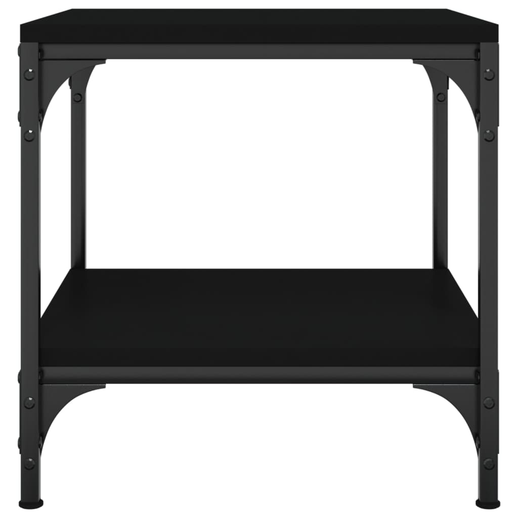 vidaXL Beistelltisch Schwarz 40x40x40 cm Holzwerkstoff