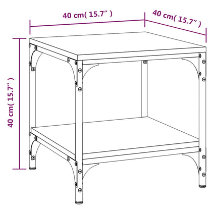 vidaXL Beistelltische 2 Stk. Grau Sonoma 40x40x40 cm Holzwerkstoff